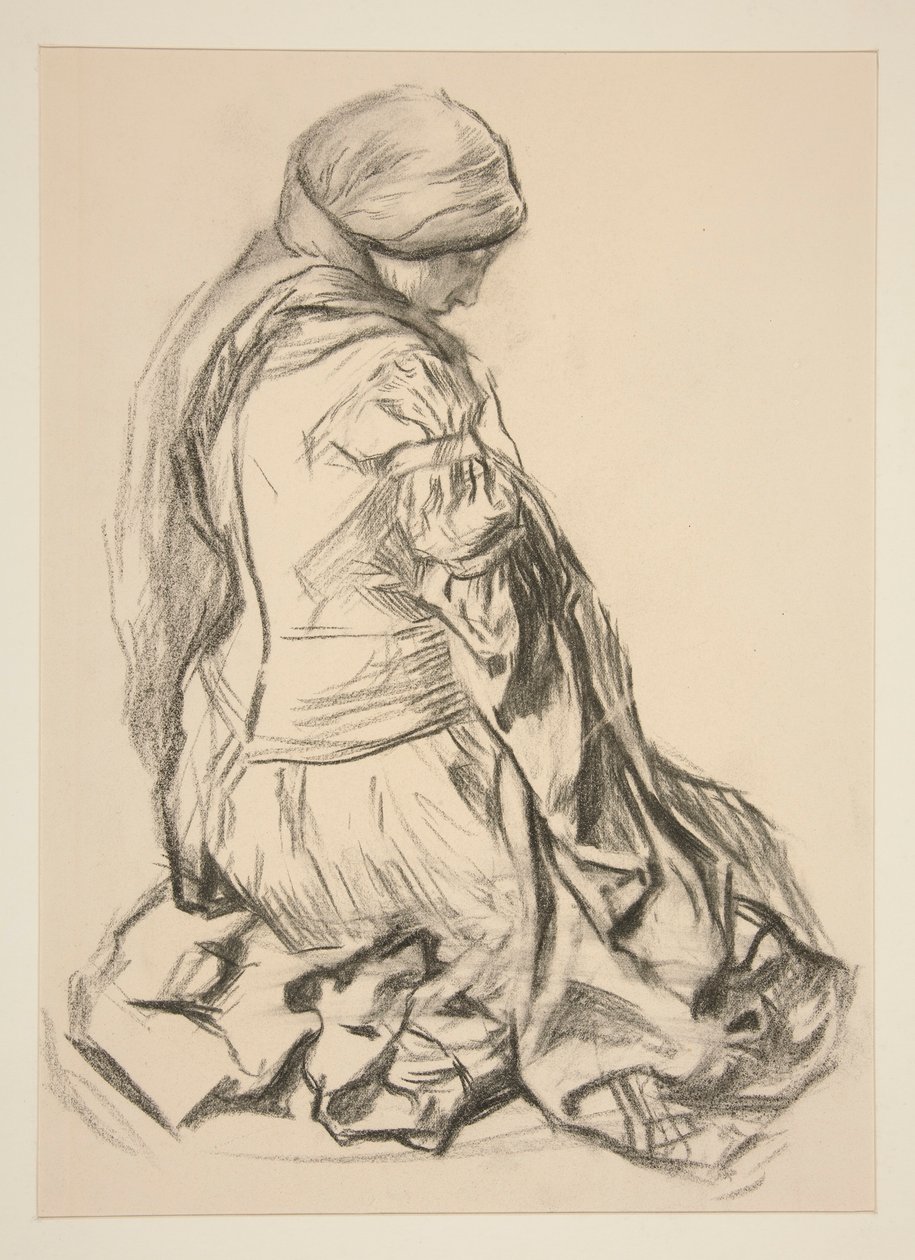 Drapery Study by Edwin Austin Abbey