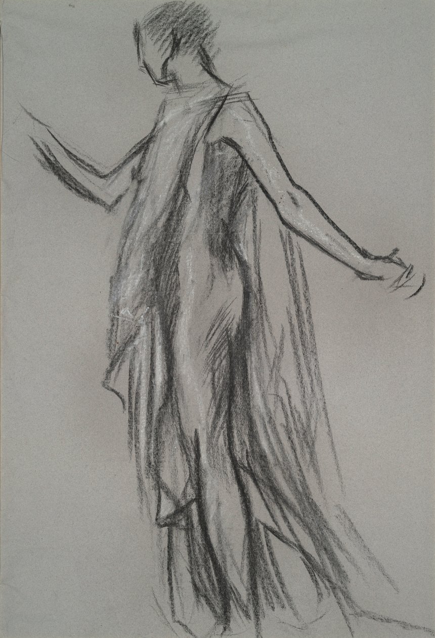 Early figure study by Edwin Austin Abbey