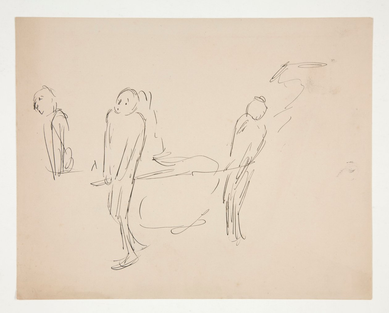Figure Study - Two Men Carrying a Stretcher by Edwin Austin Abbey