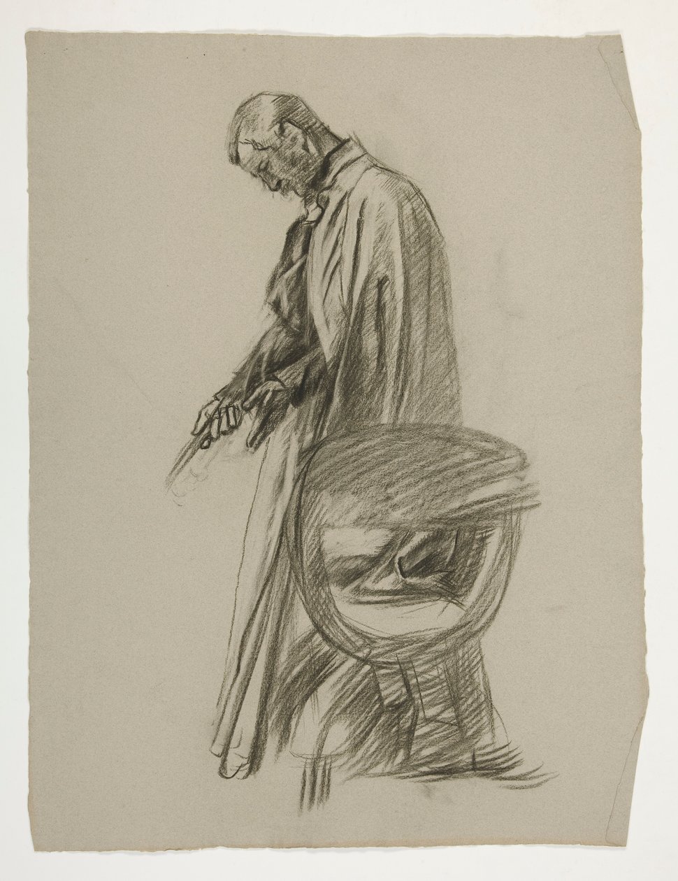 Figure Study for King Arthur by Edwin Austin Abbey