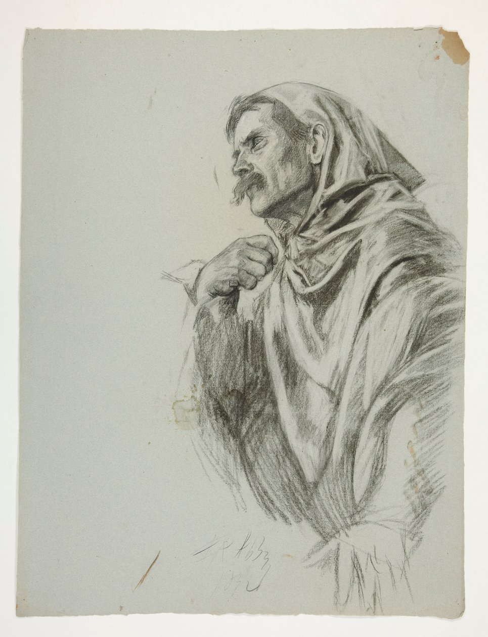 Figure Study for King Arthur by Edwin Austin Abbey