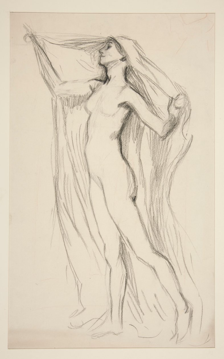 Figure Study for Mural at the State Capitol Building in Harrisburg, Pennsylvania, 1902-1911 by Edwin Austin Abbey