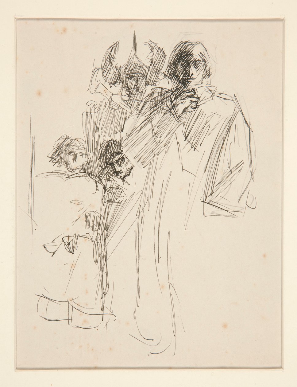 Galahad at Castle (study) by Edwin Austin Abbey