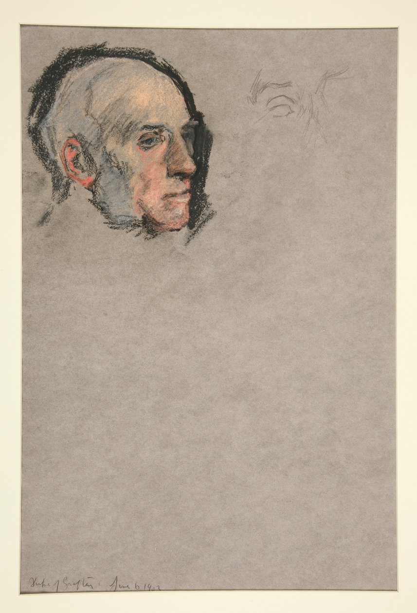 Head of a Man, Coronation of Edward VII Portrait by Edwin Austin Abbey