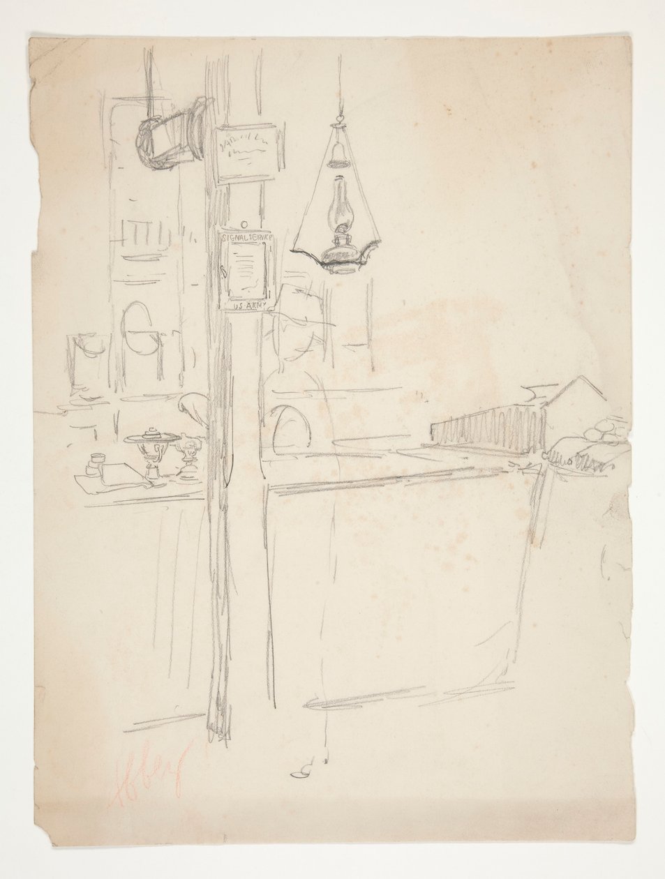 Interior Study by Edwin Austin Abbey