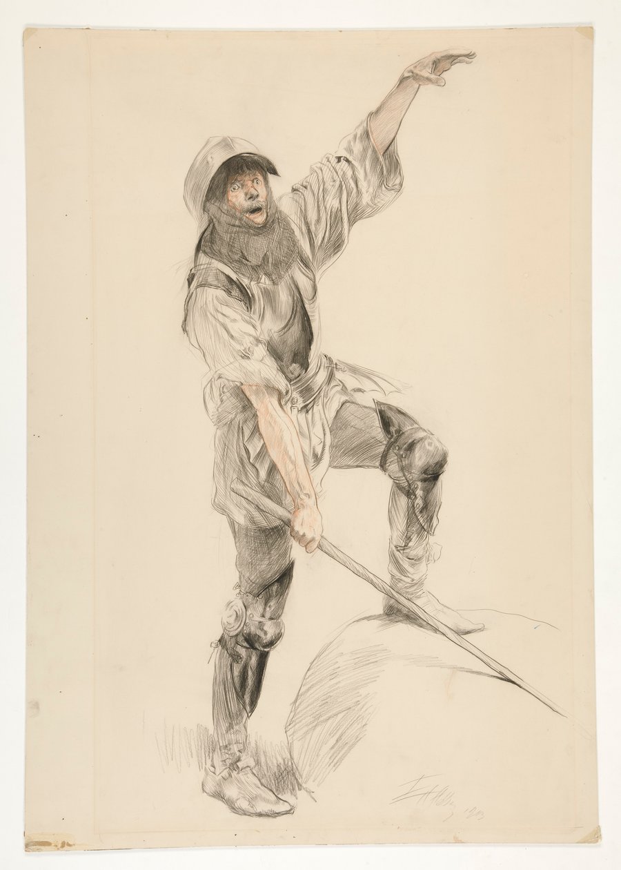 Jack Cade, King Henry VI, Part II (IV.6) by Edwin Austin Abbey