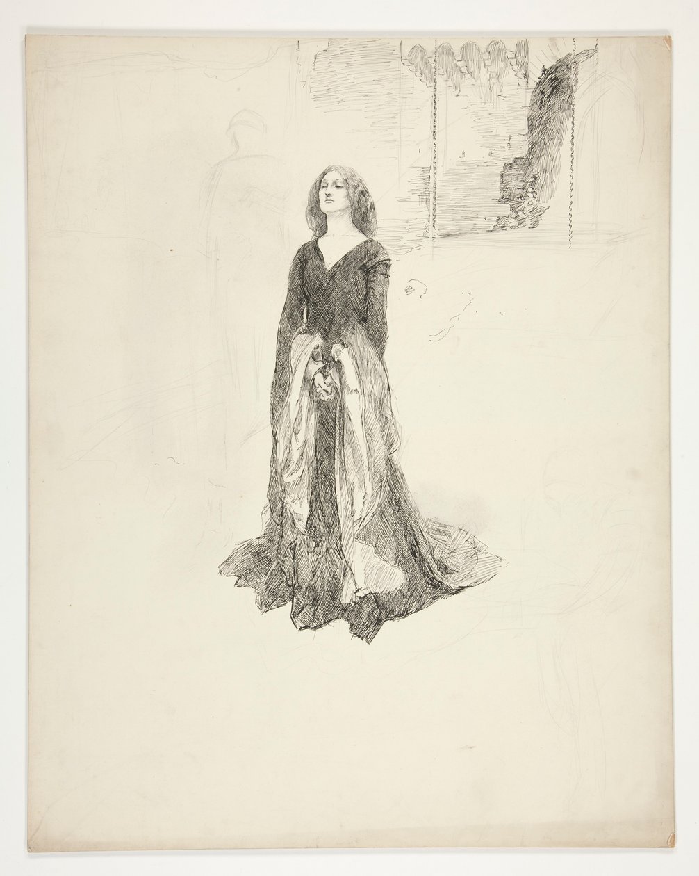 Lady with Hands Clasped (from King Richard II) by Edwin Austin Abbey