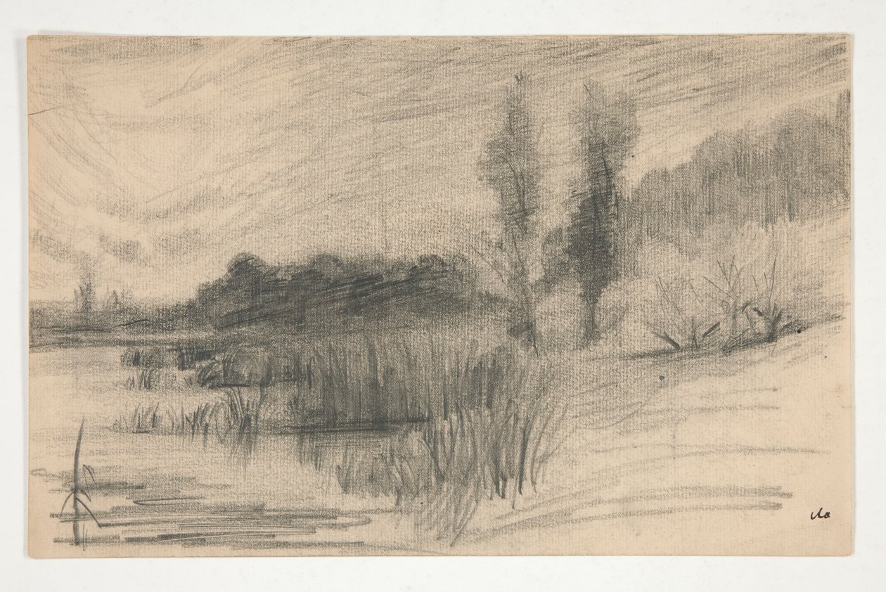 Landscape by Water by Edwin Austin Abbey
