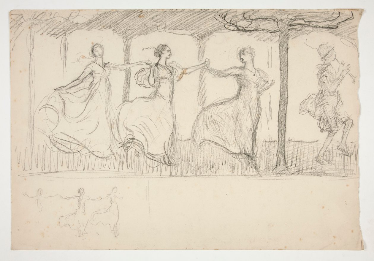 Line of Women Dancing by Edwin Austin Abbey