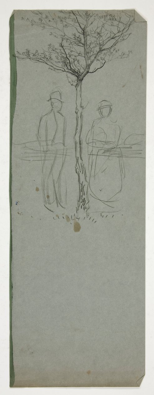 Man and Woman Under a Tree by Edwin Austin Abbey