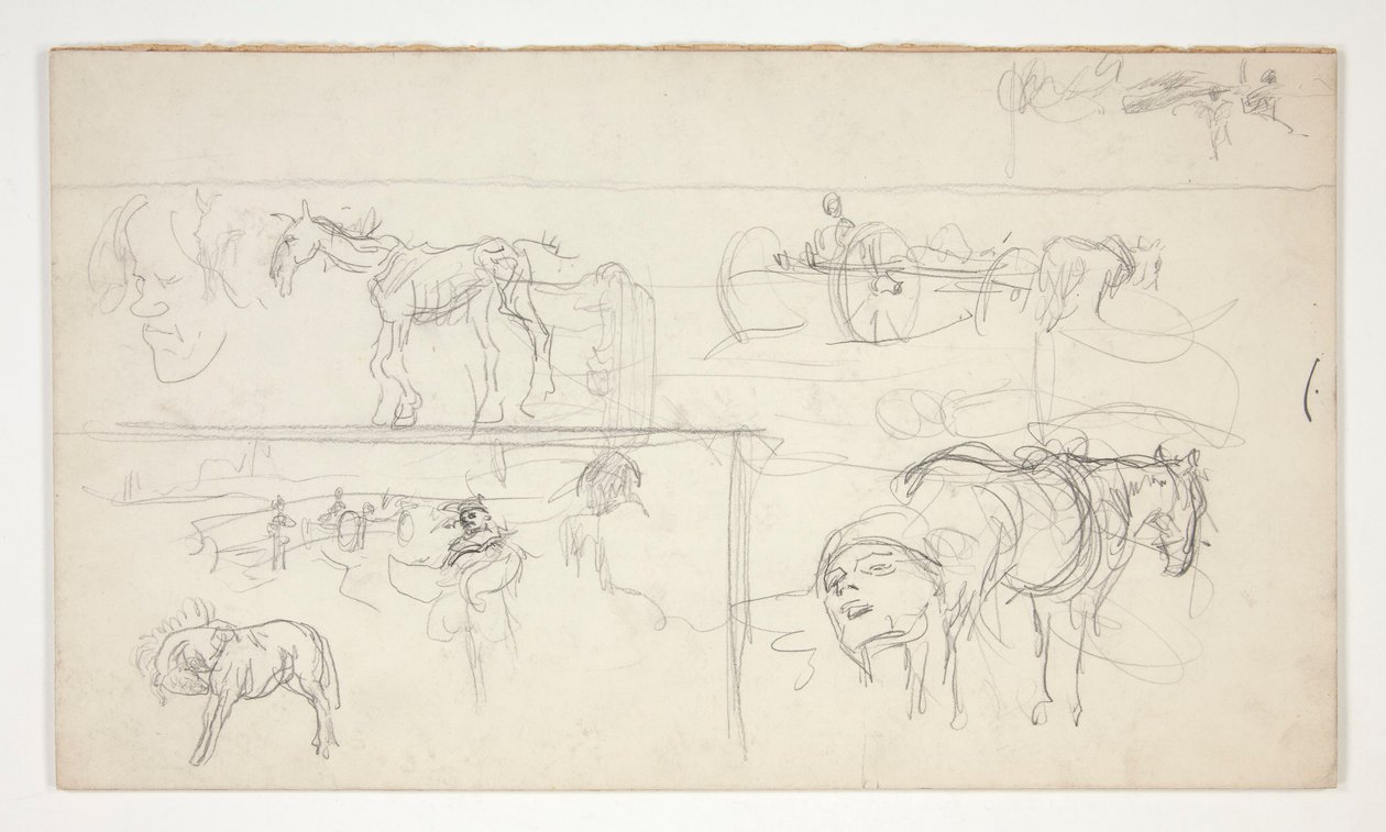 Sheet of Sketches by Edwin Austin Abbey