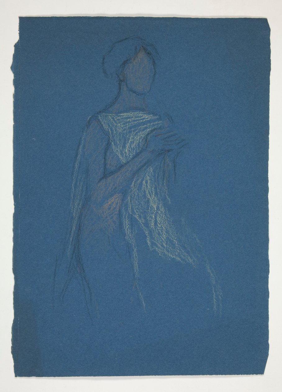 Sketch of a Woman - Costume Study for a Play? by Edwin Austin Abbey
