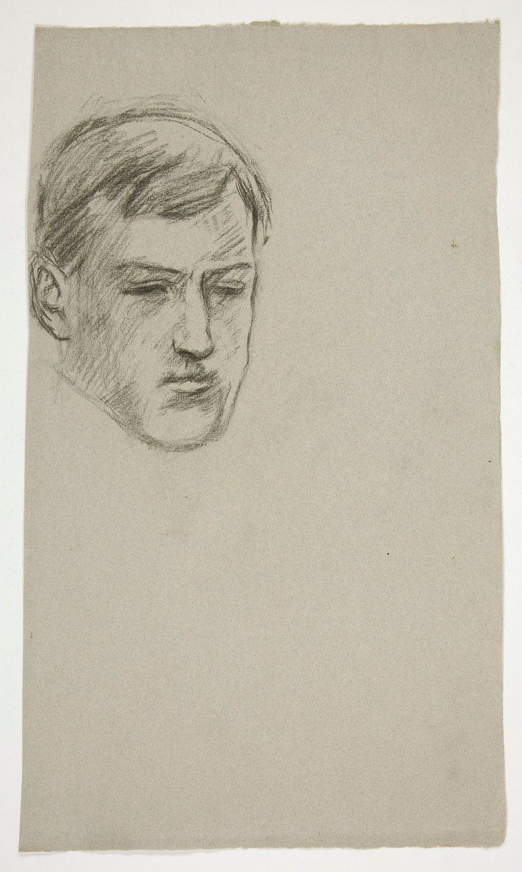Sketch of a Young Man (Unidentified Sitter) by Edwin Austin Abbey
