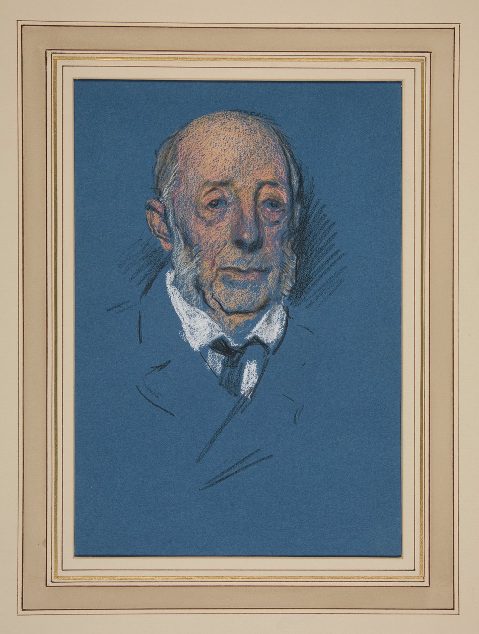 Study of an Elderly Man for Coronation by Edwin Austin Abbey