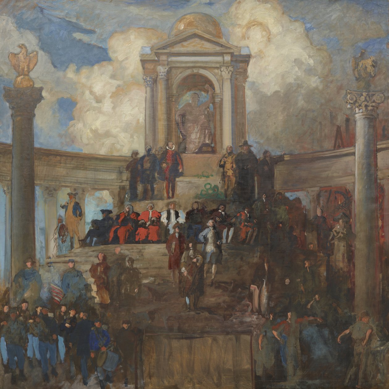 Study for The Apotheosis of Pennsylvania for the House of Representatives Chamber by Edwin Austin Abbey