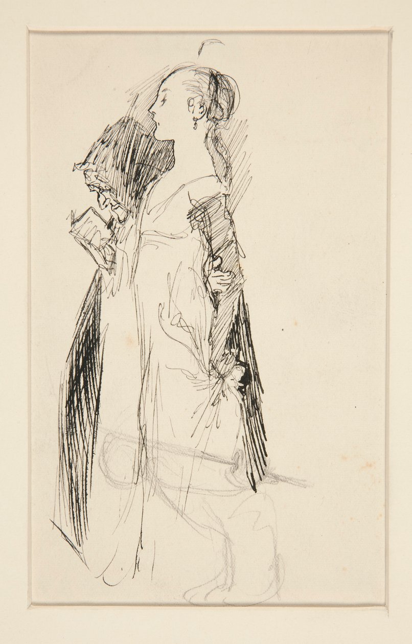 Study for The Education of Isabella by Edwin Austin Abbey