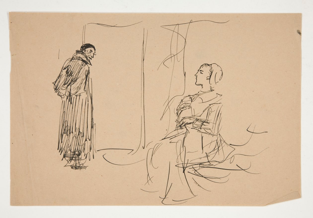 Study for The Scarlet Letter by Edwin Austin Abbey