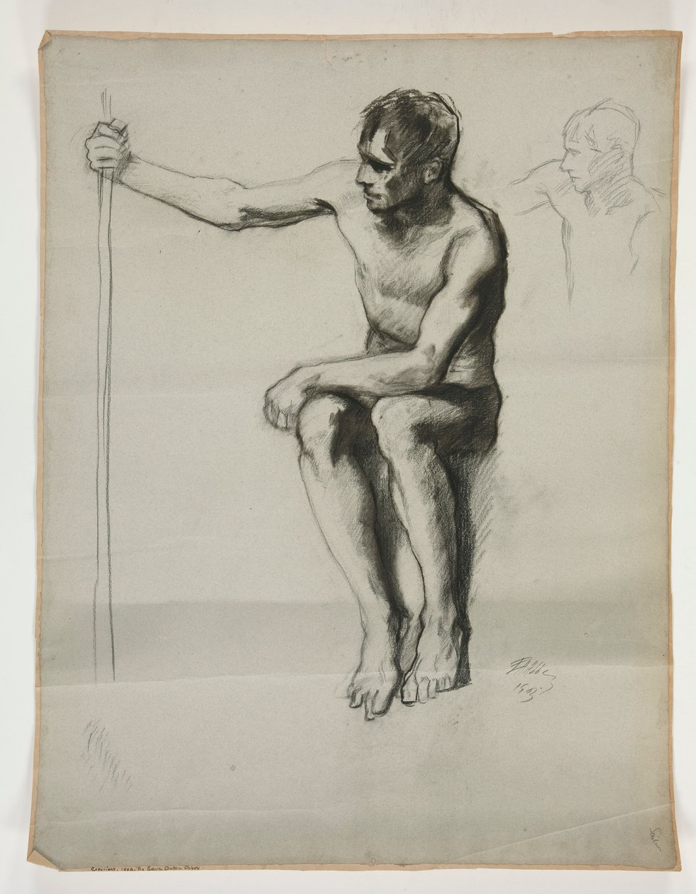 Study for The Spirit of Vulcan, Genius of the Workers in Iron and Steel, Capitol Rotunda, Harrisburg, Pennsylvania by Edwin Austin Abbey