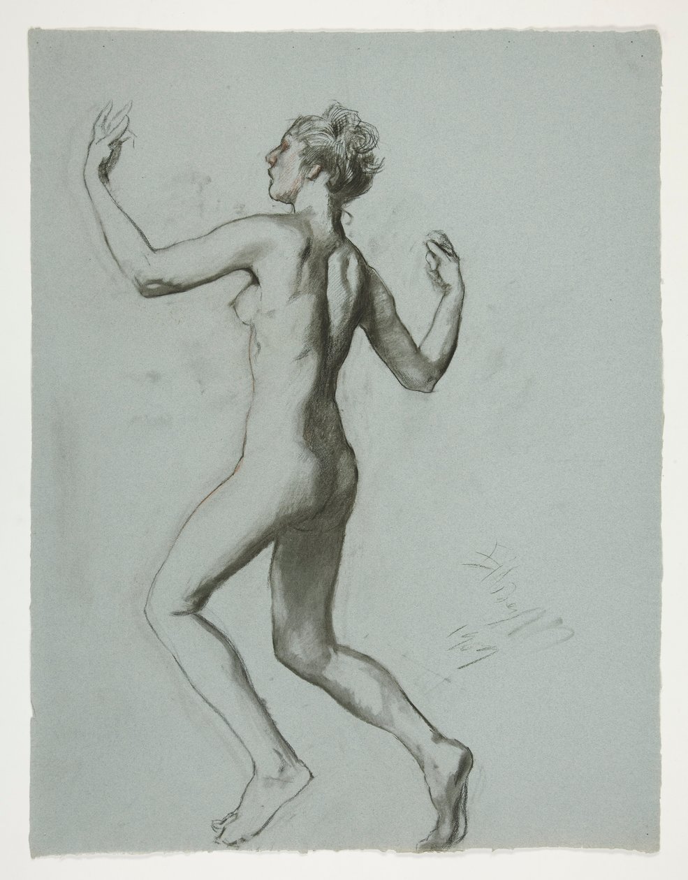 Study for Figure of 10 AM by Edwin Austin Abbey