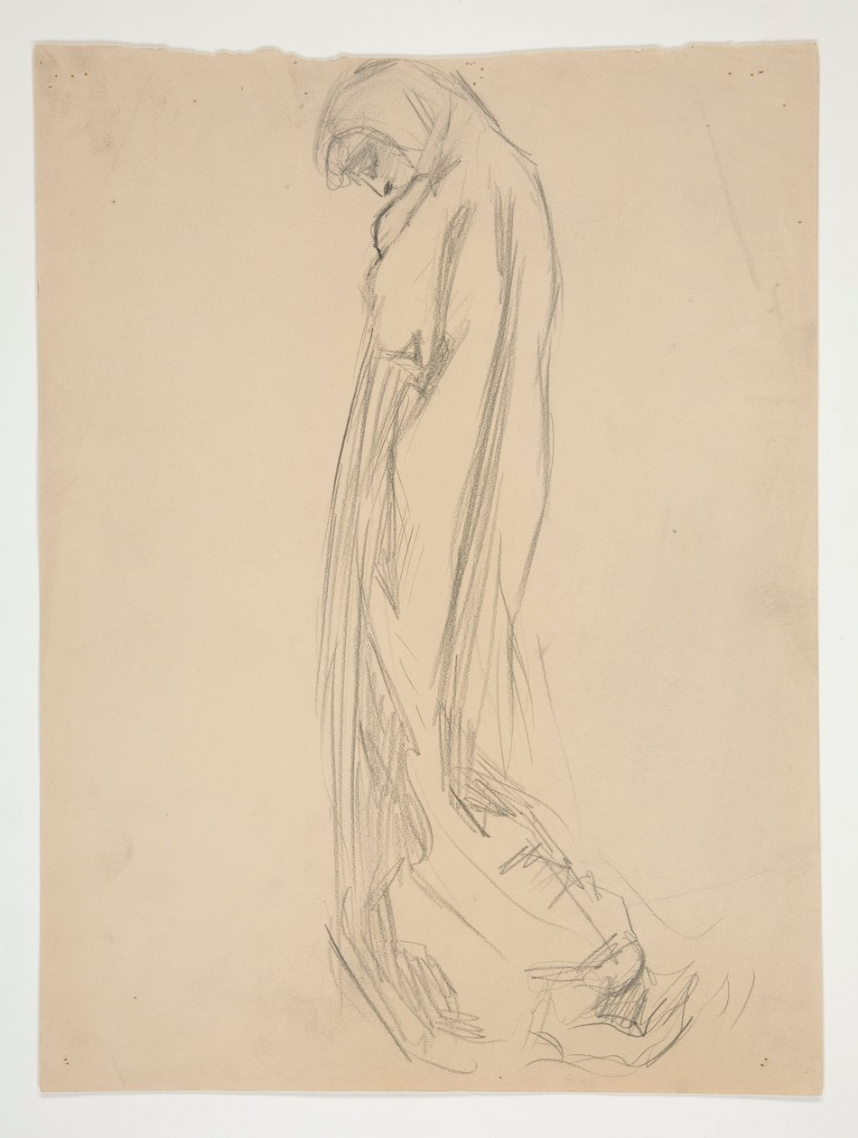 Study for Figure of 10 PM by Edwin Austin Abbey