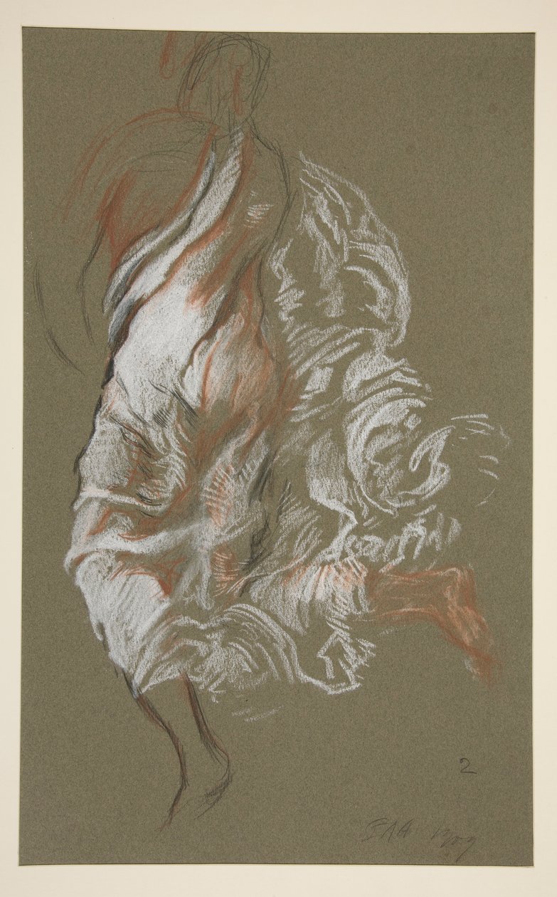 Study for Figure of 2 PM by Edwin Austin Abbey