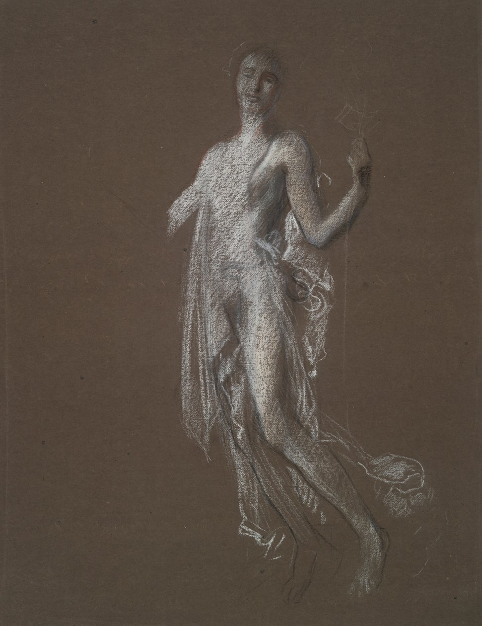 Study for Figure of 5 am(?) by Edwin Austin Abbey