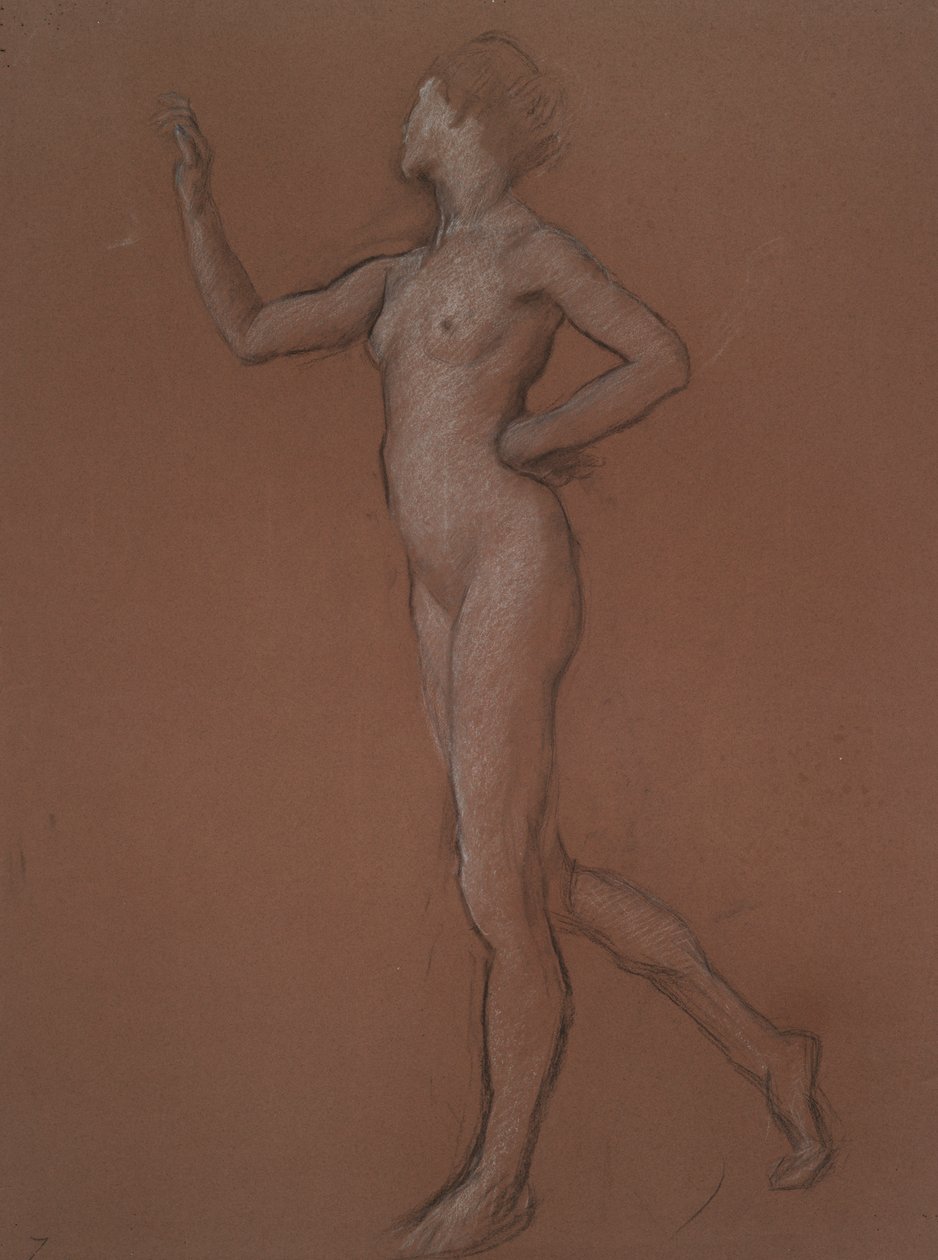 Study for figure of 7 am by Edwin Austin Abbey