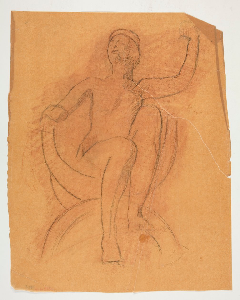 Study for the Genius of State figure by Edwin Austin Abbey