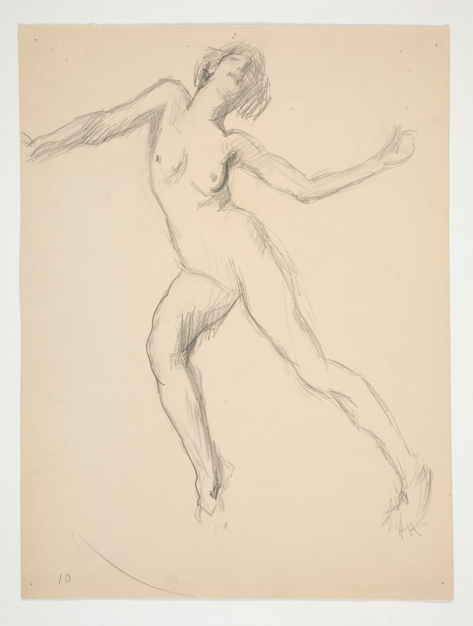 Study for the figure of 12 noon by Edwin Austin Abbey