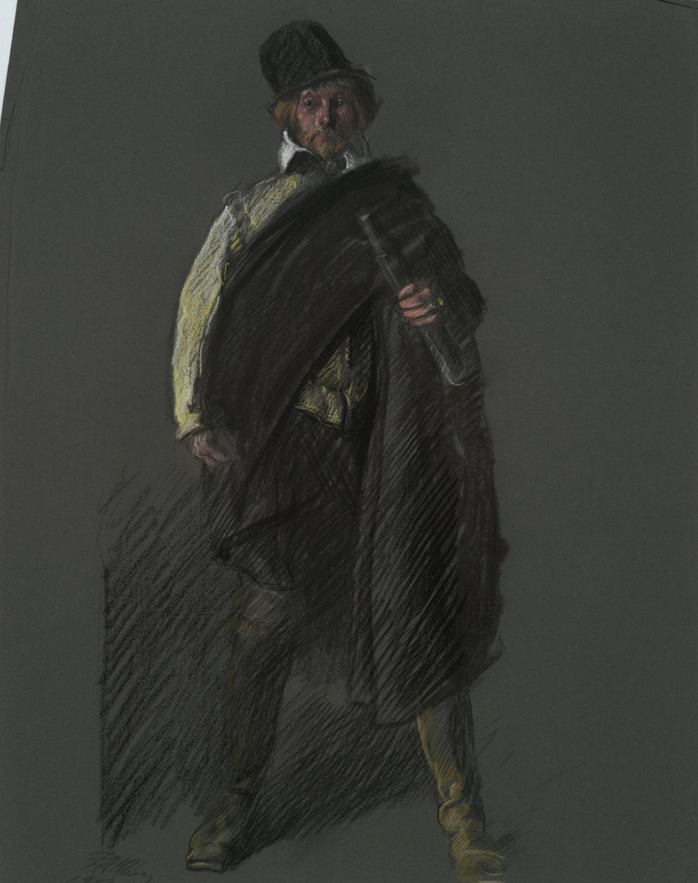 Study for the Figure of Captain Peter Minuit by Edwin Austin Abbey