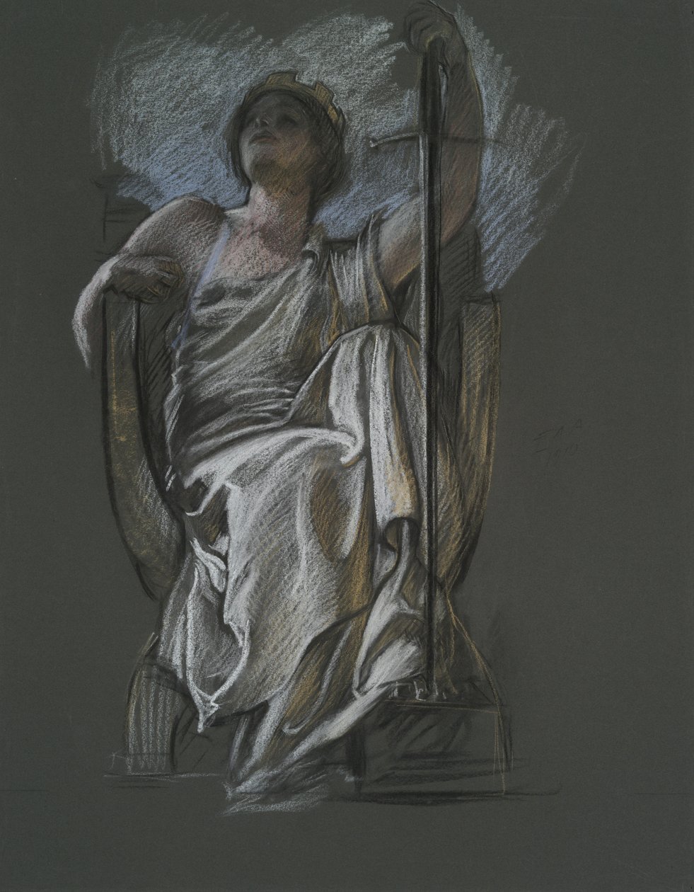 Study for the Figure of The Genius of Pennsylvania by Edwin Austin Abbey