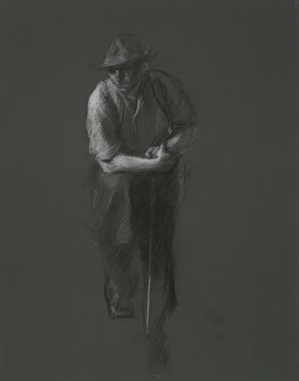 Study for the figure of a Laborer by Edwin Austin Abbey