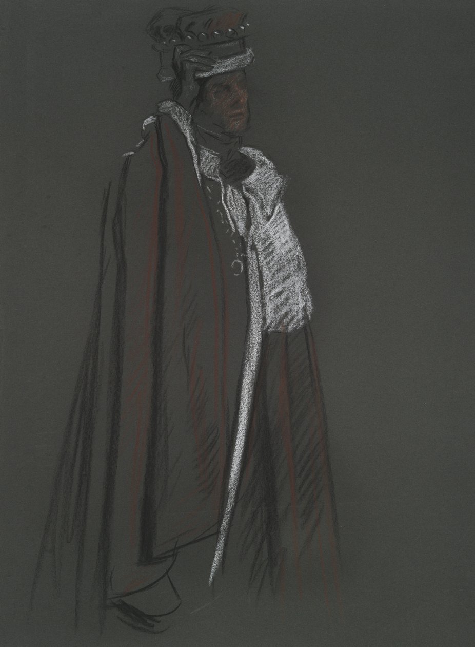Study of Peer for Coronation of Edward VII by Edwin Austin Abbey