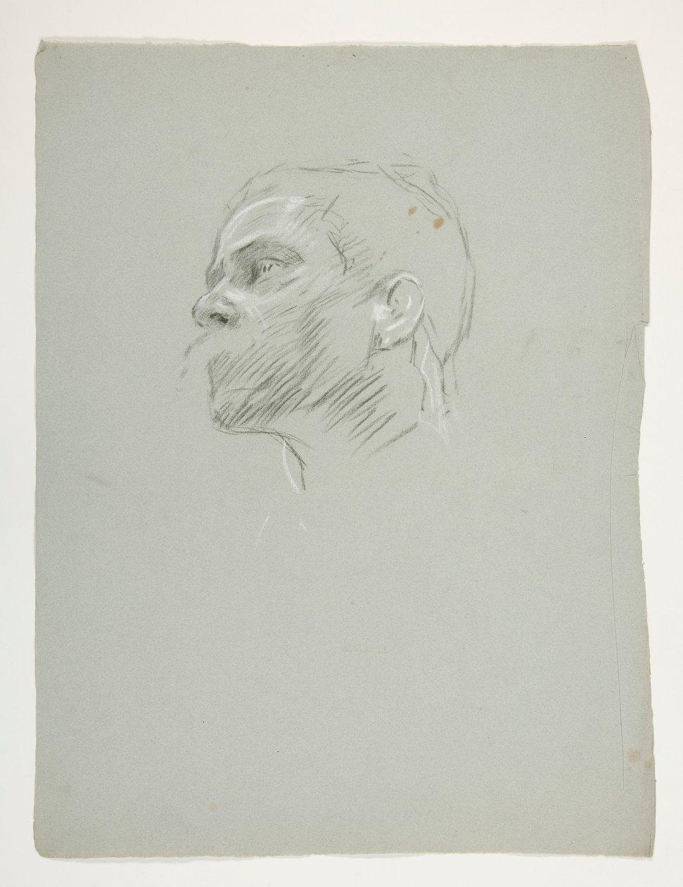 Study of a Head, for King Arthur by Edwin Austin Abbey