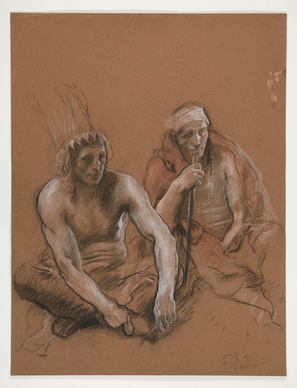 Study of two Indians by Edwin Austin Abbey