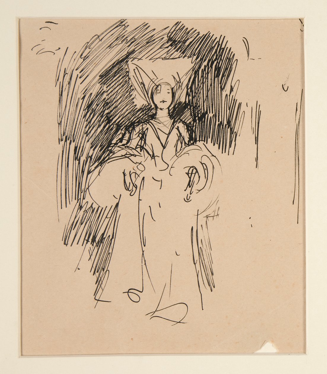 Study of Woman in Medieval Costume by Edwin Austin Abbey