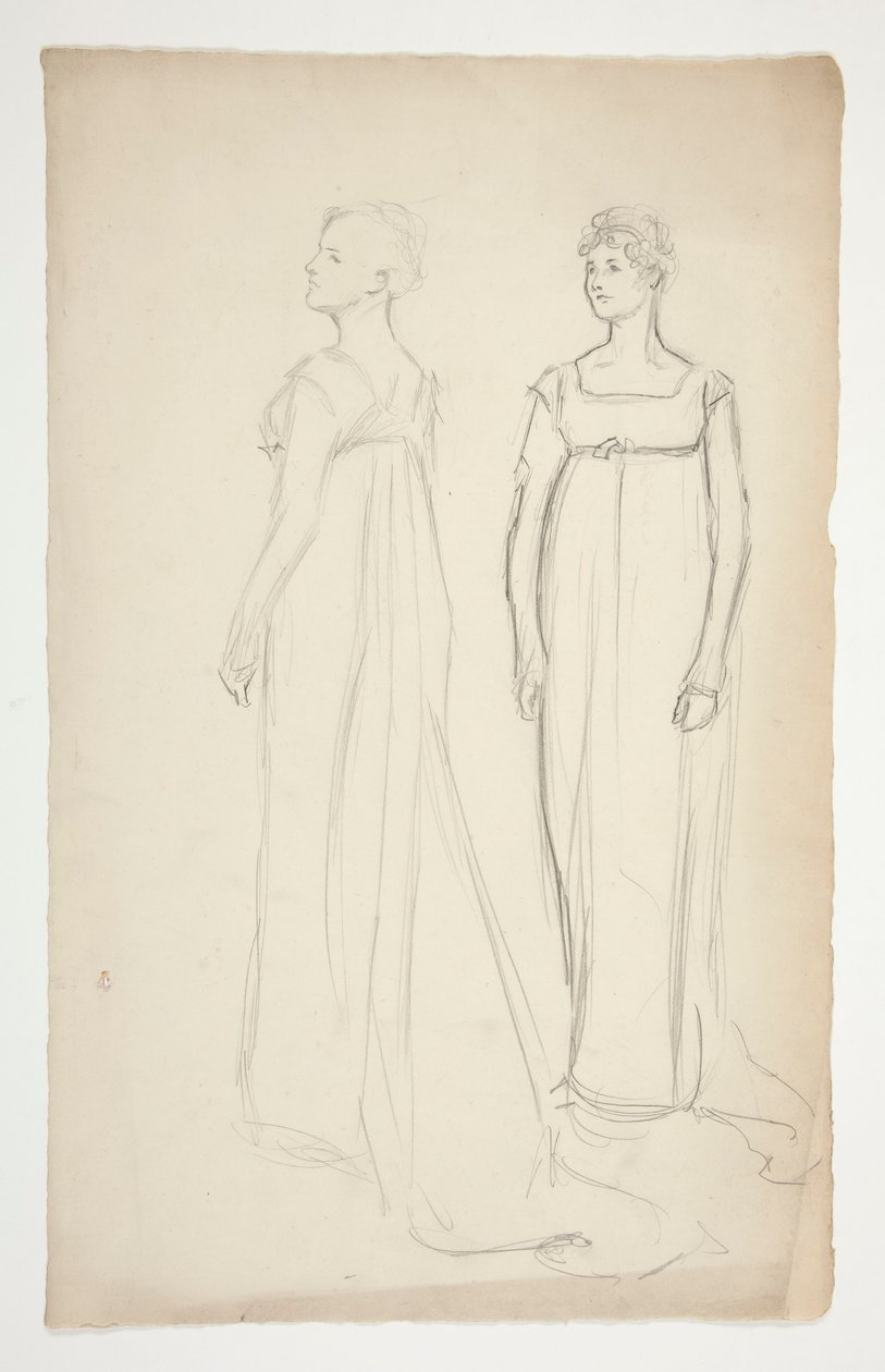 Two Studies of a Woman in Greco-Roman Dress by Edwin Austin Abbey