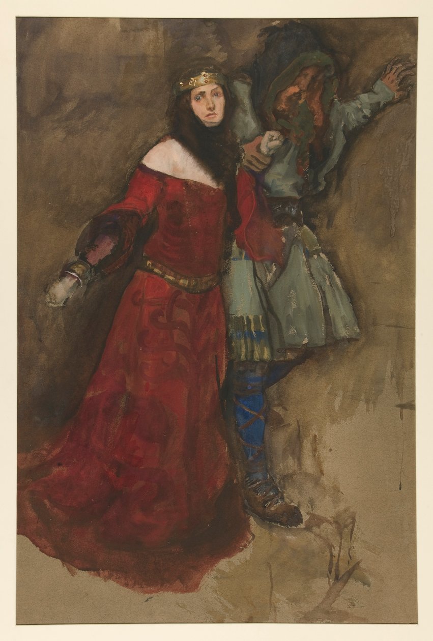Unidentified Scene, from Hamlet or Macbeth? by Edwin Austin Abbey