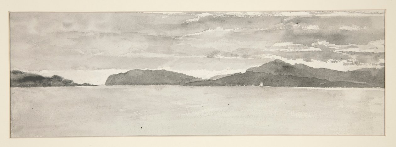 Water Scene with Landscape by Edwin Austin Abbey
