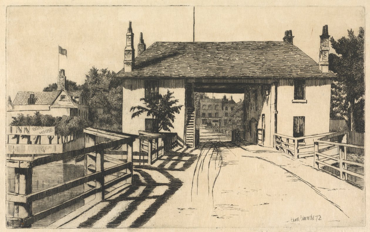 Fulham Bridge Tavern by Edwin Edwards