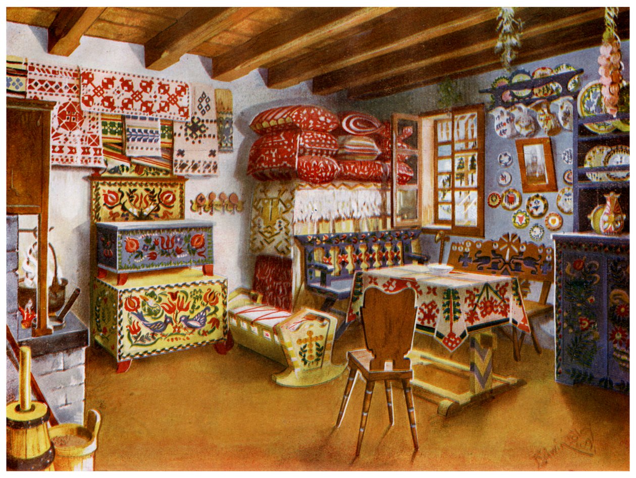 Austro-Hungarian Peasant Furniture, 1911-1912 by Edwin Foley