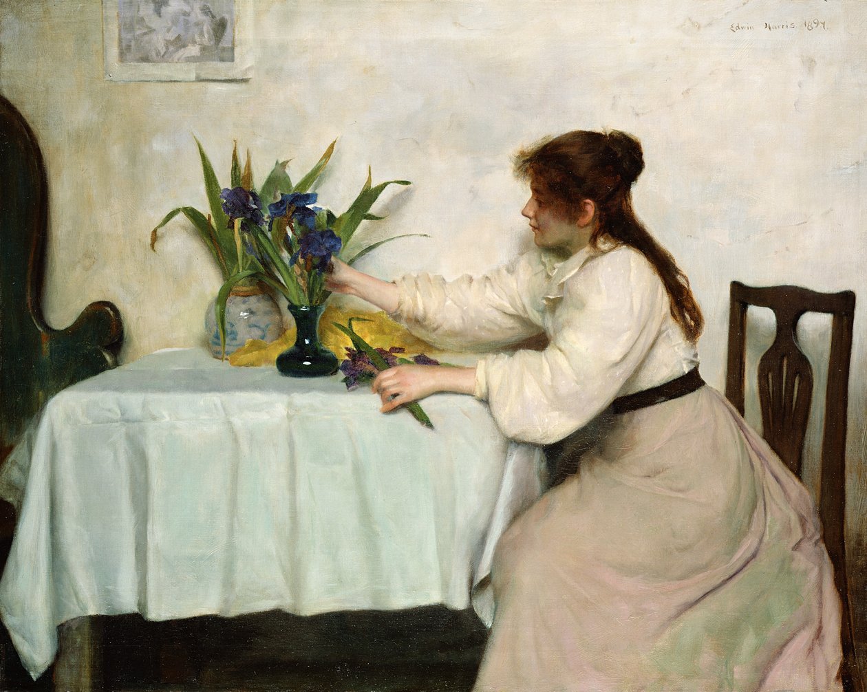 Arranging the Irises by Edwin Harris