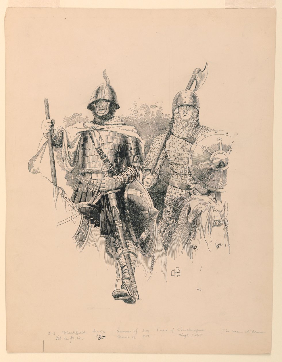 "Armor of 800. Time of Charlemagne" by Edwin Howland Blashfield