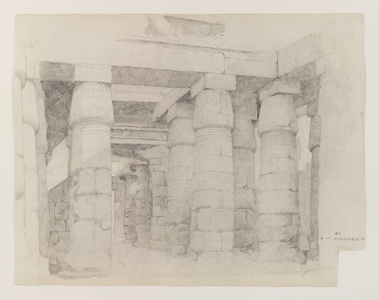 Temple of Khonsu at Karnak by Edwin Howland Blashfield