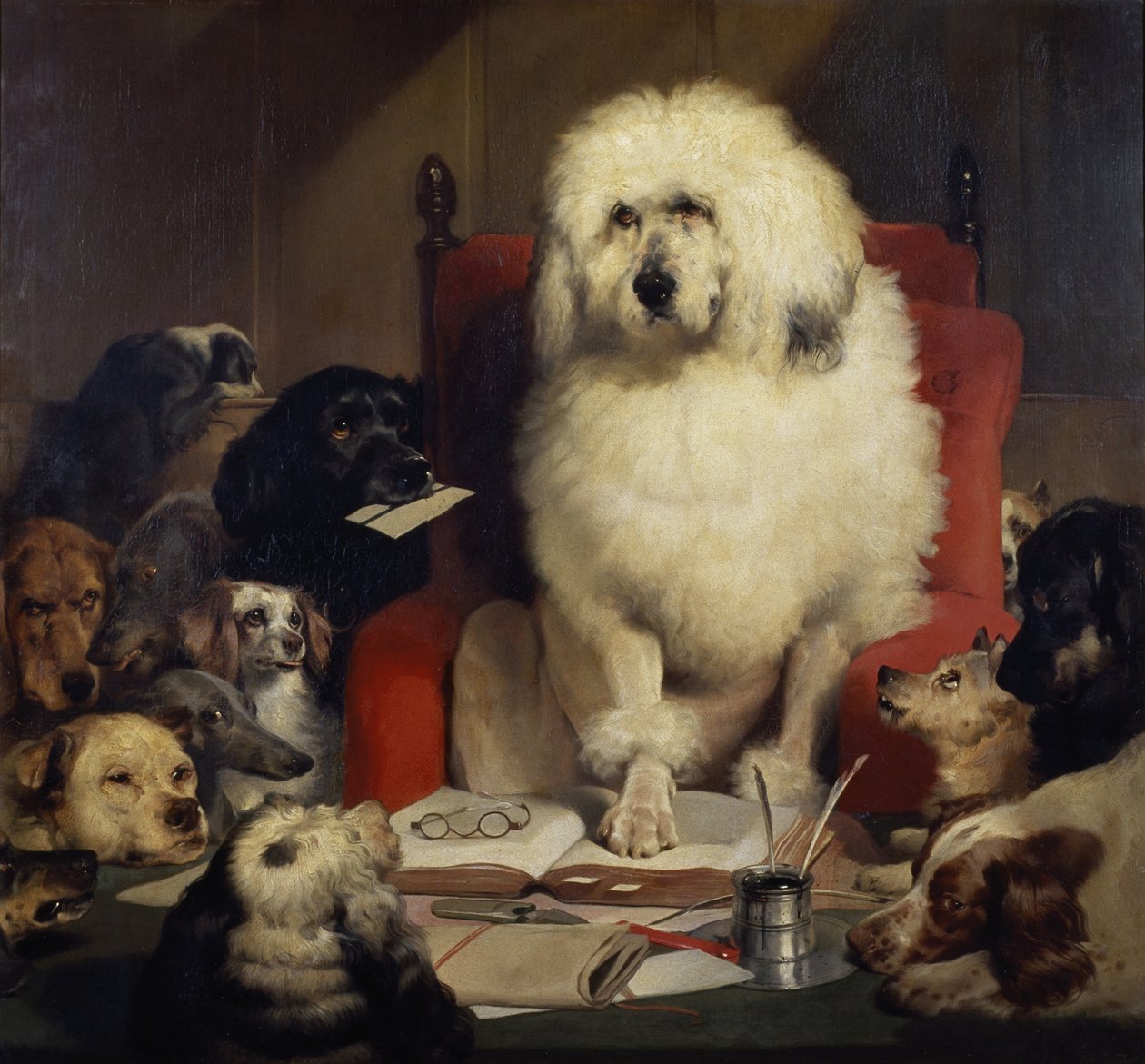Trial by Jury, or Laying down the Law by Edwin Landseer