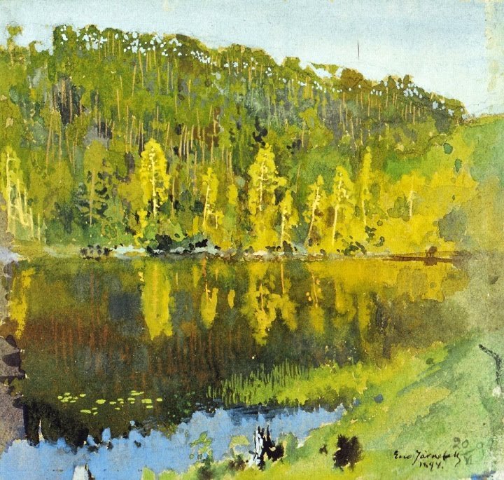 Forest Pond by Eero Järnefelt