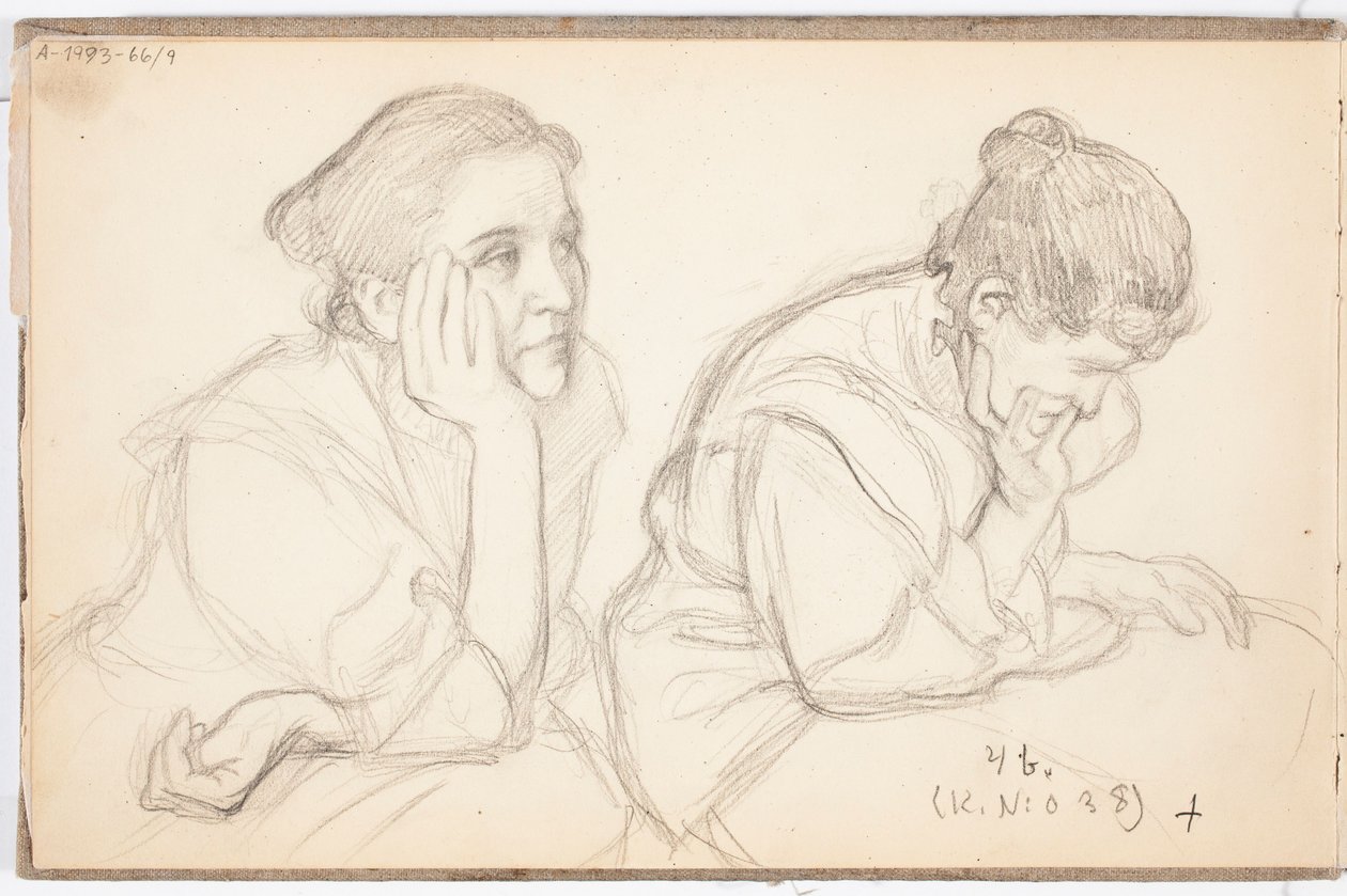 Saimi Järnefelt, Two Portrait Sketches by Eero Järnefelt
