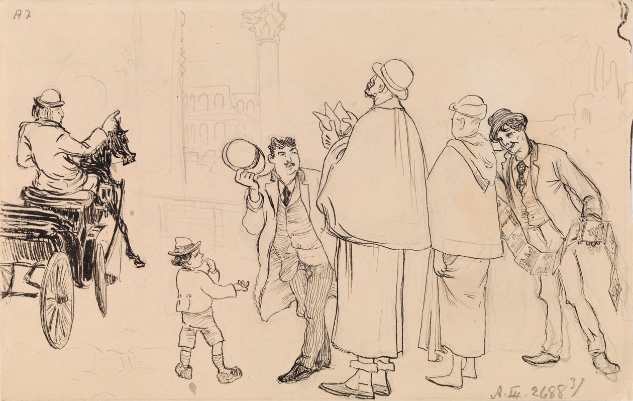 Travellers in Rome by Eero Järnefelt