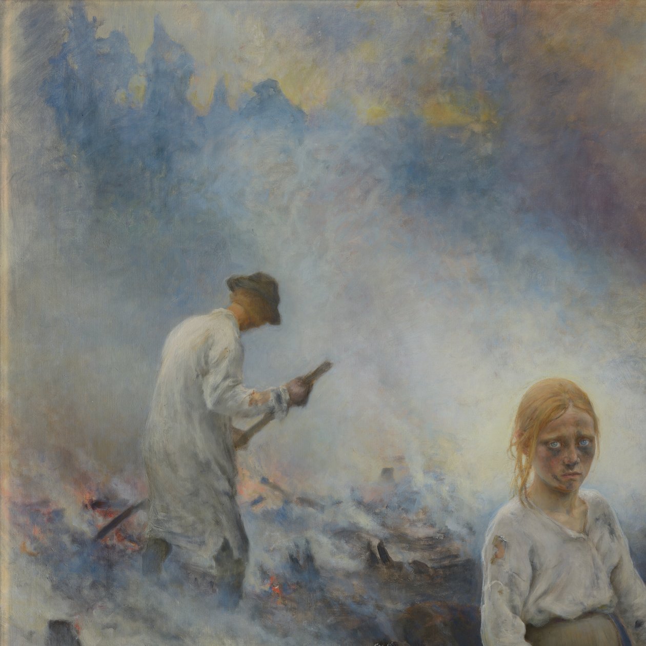 Under the Yoke (Burning the Brushwood) by Eero Järnefelt
