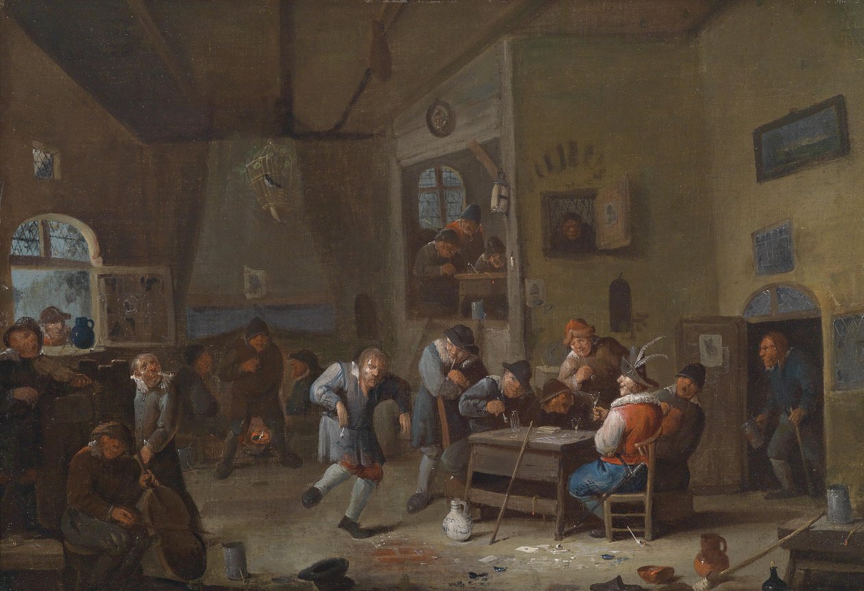Tavern Interior by Egbert van the Elder Heemskerk